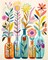 Paint by Numbers Kit for Adults Beginners, Flowers DIY Easy Acrylic Oil Painting by Numbers on Canvas, Paint-by-Numbers Drawing Kits for Gift Home Wall Decor Without Frame 16x20in